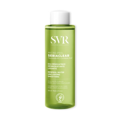 150ml LABORATOIRE SVR SEBIALCLEAR MICRO-PEEL Eau rénovatrice désincrustante et lissante 1 of 1