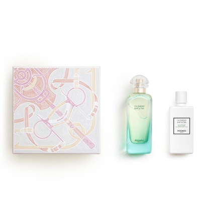  Hermès UN JARDIN SUR LE NIL Coffret eau de toilette + lait pour le corps  1 of 3 