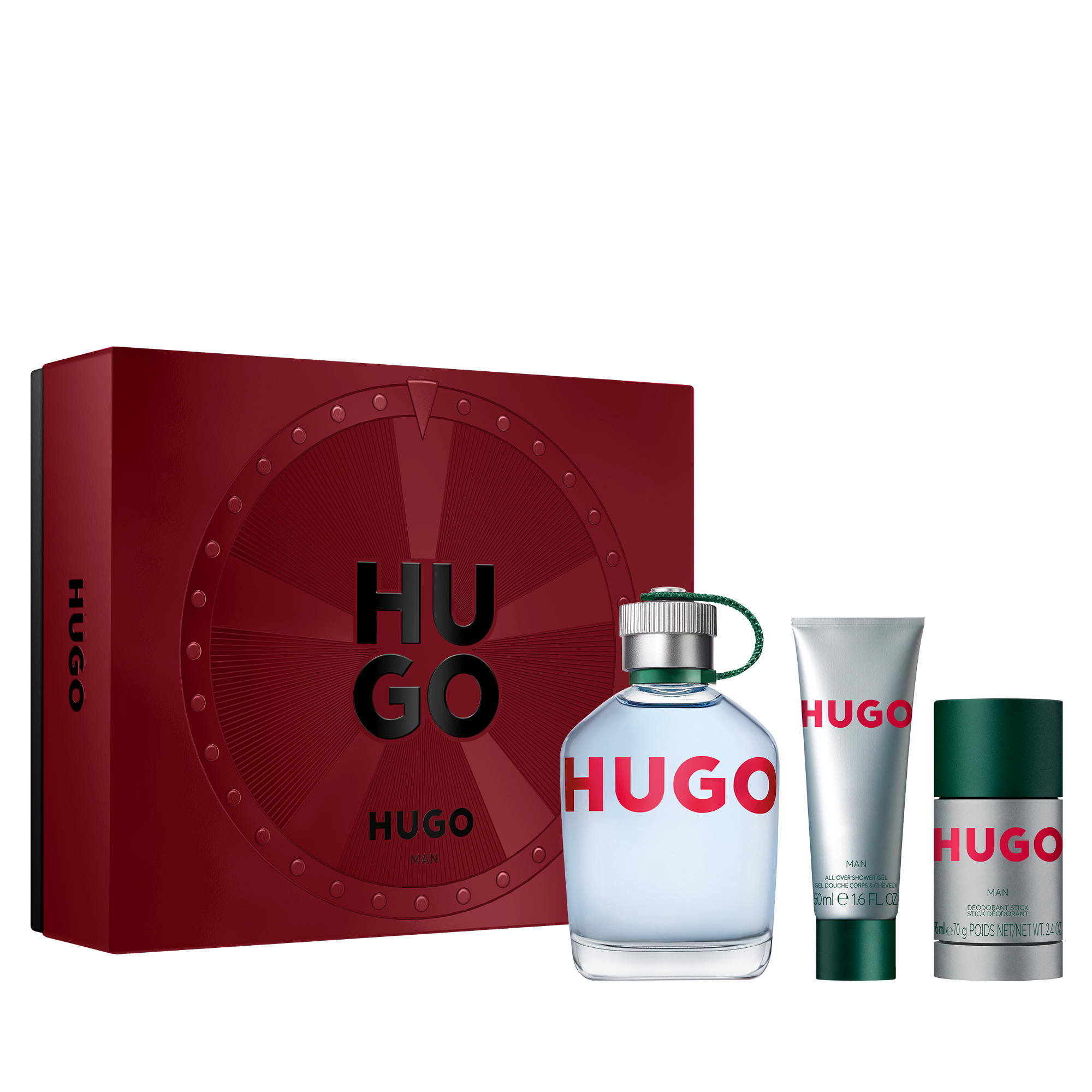 Hugo Boss - Hugo Man - Coffret - Eau De Toilette + Gel Douche + Déodorant