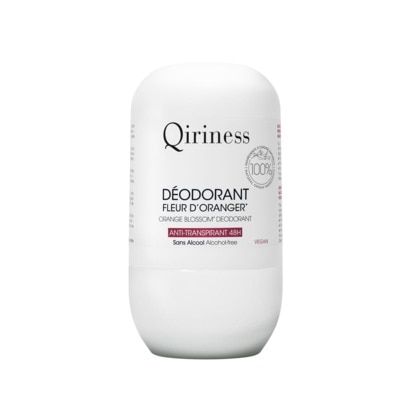 50ML Qiriness BODY QOCOON Déodorant fleur d'oranger anti-transpirant 48h 1 of 4
