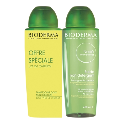 BIODERMA - Nodé - Shampoing Sans Sulfate Cuir Chevelu Sensible - Lot De 2 - 800ml