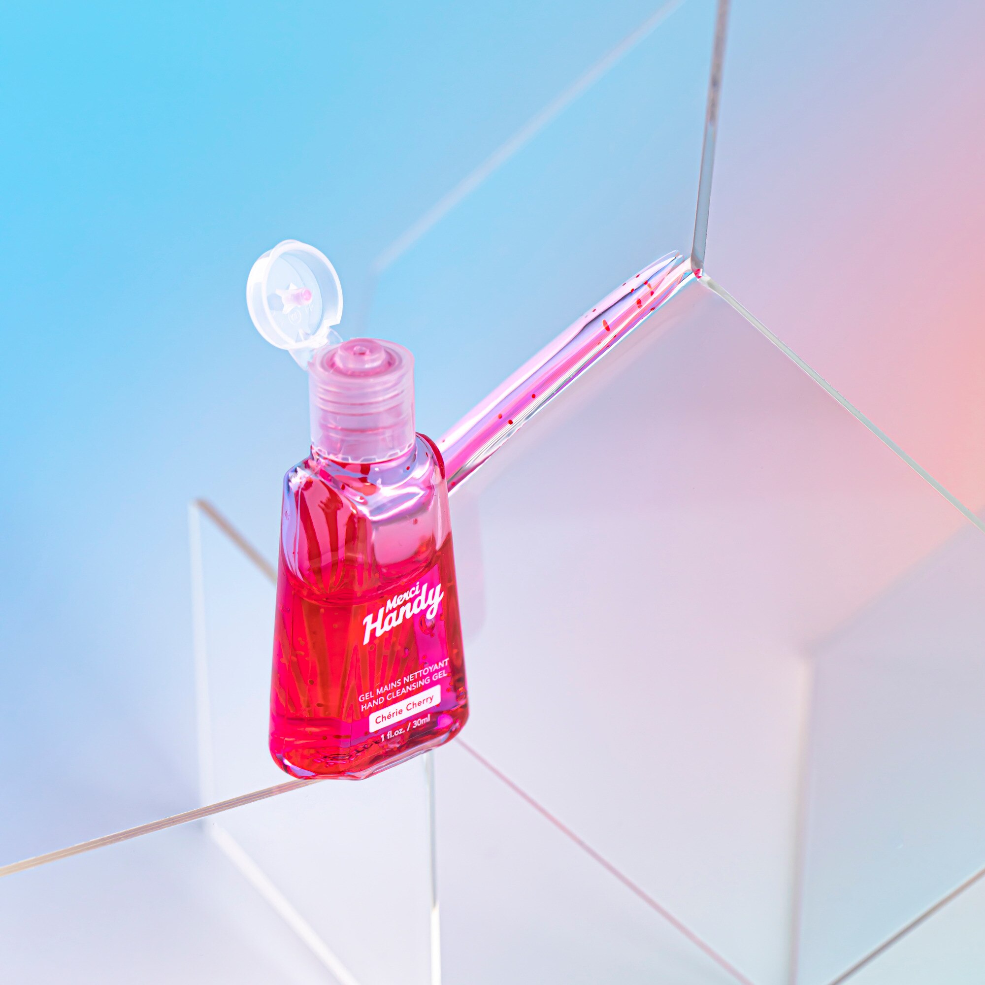 30ML MERCI HANDY HANDCARE Gel mains nettoyant - chérie cherry  1 of 3 
