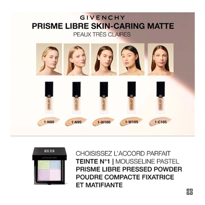  GIVENCHY PRISME LIBRE SKIN-CARING MATTE Fond de teint fini mat lumineux  1 of 4 