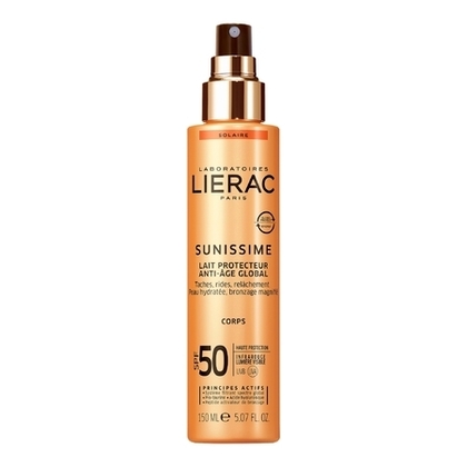 150ML Lierac SUNISSIME Lait protecteur anti-âge globale SPF50  1 of 1 