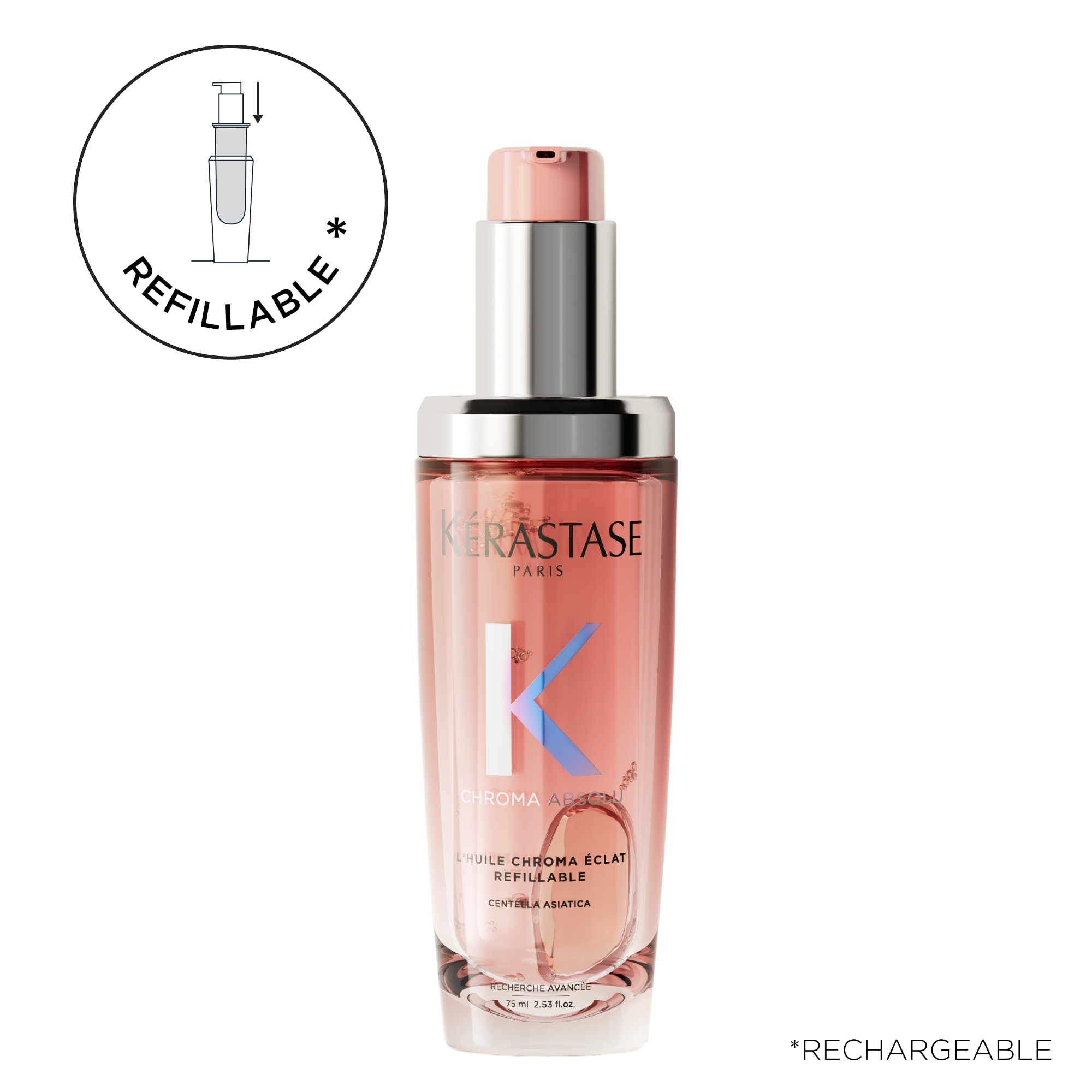 Kérastase - Chroma Absolu - Huile Chroma Éclat - Rechargeable - 75ml