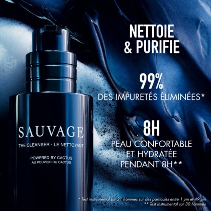 Nettoyant visage au charbon noir et cactus