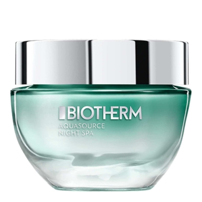 Biotherm - Aquasource Night Spa - Soin De Nuit Triple Effet : Réhydrate, Repulpe & Illumine - 50ml