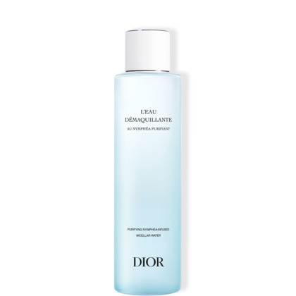 200ML DIOR LE DÉMAQUILLAGE AU NYMPHÉA L'eau micellaire démaquillante visage, yeux et cou - formule soin au nymphéa français purifiant  1 of 3 