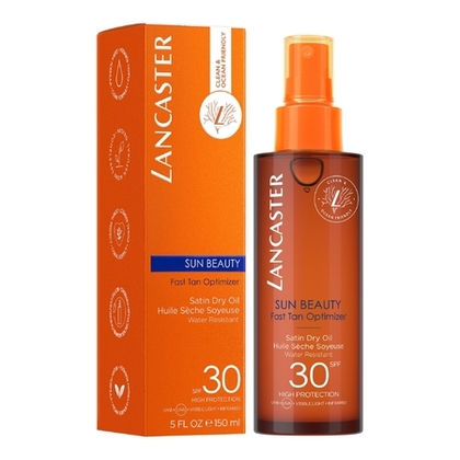 150mL Lancaster SUN BEAUTY Huile sèche soyeuse accélératrice de bronzage SPF30  1 of 3 