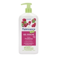 500ML Natessance PRODUITS D'HYGIENE POUR LES ENFANTS Gel douche corps et cheveux Kids Framboise  1 of 2 