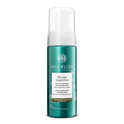 150ML SANOFLORE MAGNIFICA Mousse nettoyante purifiante certifiée bio - peaux à imperfections, grasses  1 of 4 