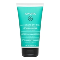 150ml APIVITA OIL ROOTS DRY ENDS Après-shampoing pour racines grasses et pointes sèches  1 of 2 