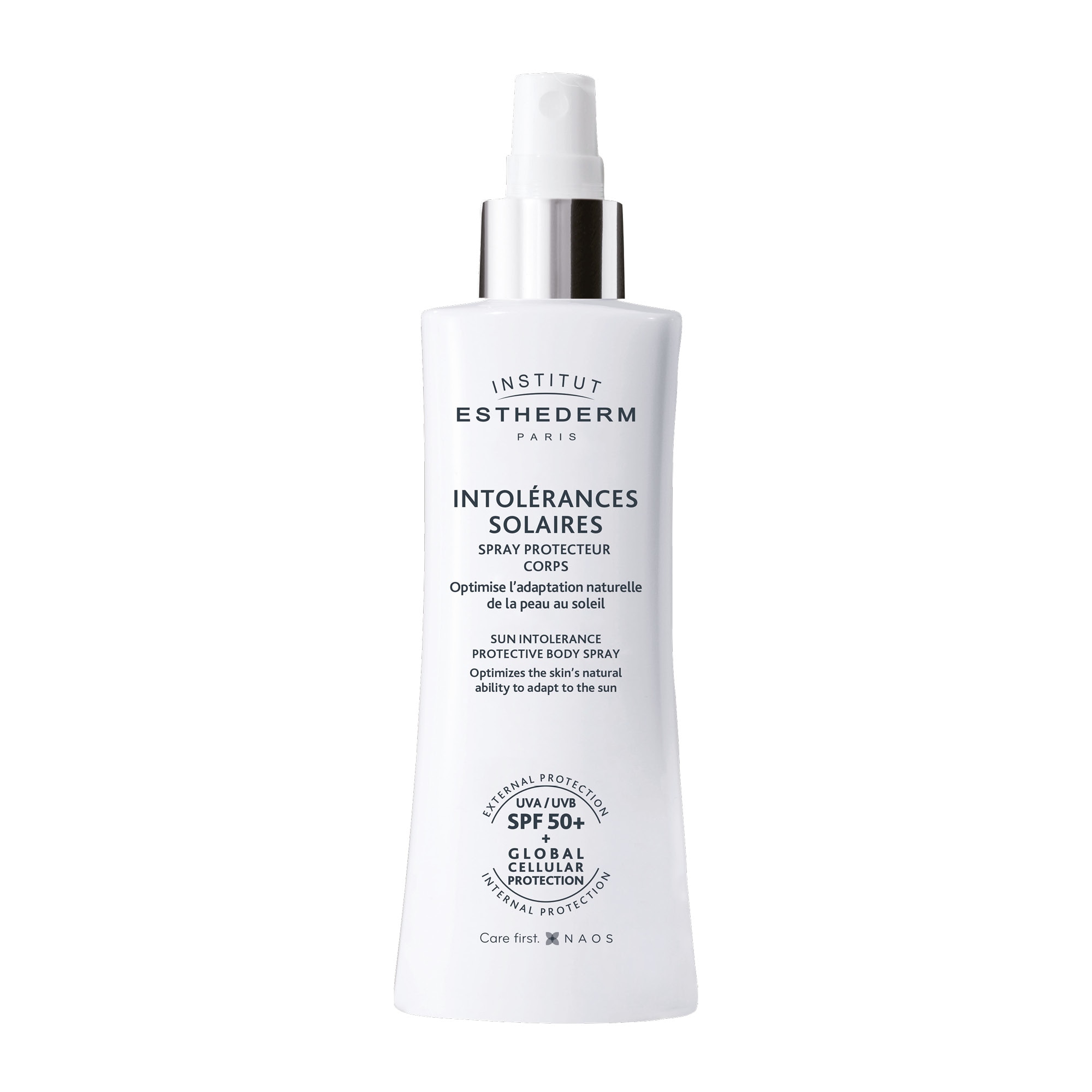 Institut Esthederm - Solaire Corps - Spray Solaire Corps Peau Intolérante Allergique Spf50+ - 150ml