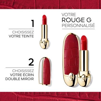  Guerlain ROUGE G L'écrin bijou double miroir - le rouge à lèvres soin personnalisable  1 of 4 