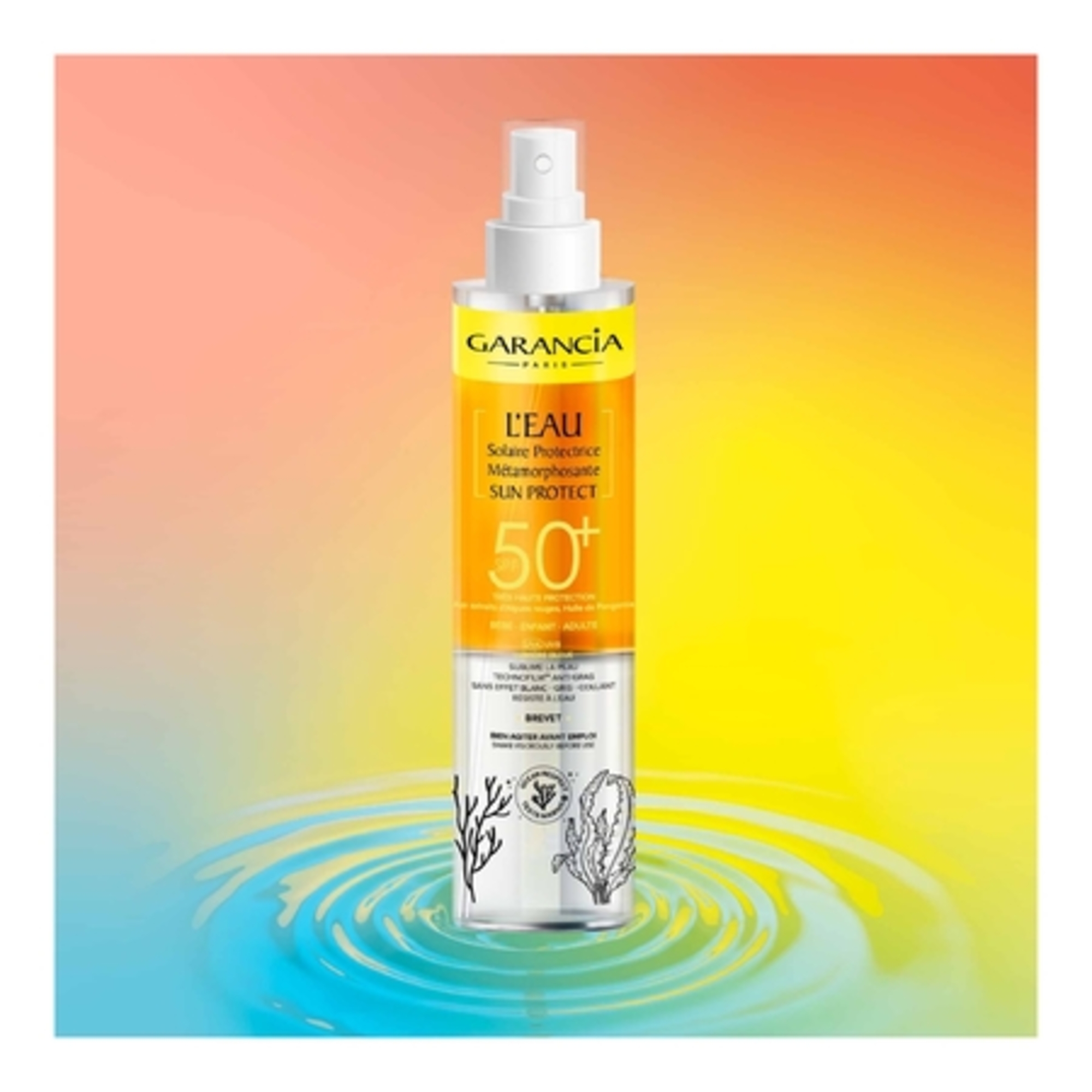Eau metamorphosante protectrice SPF50+
