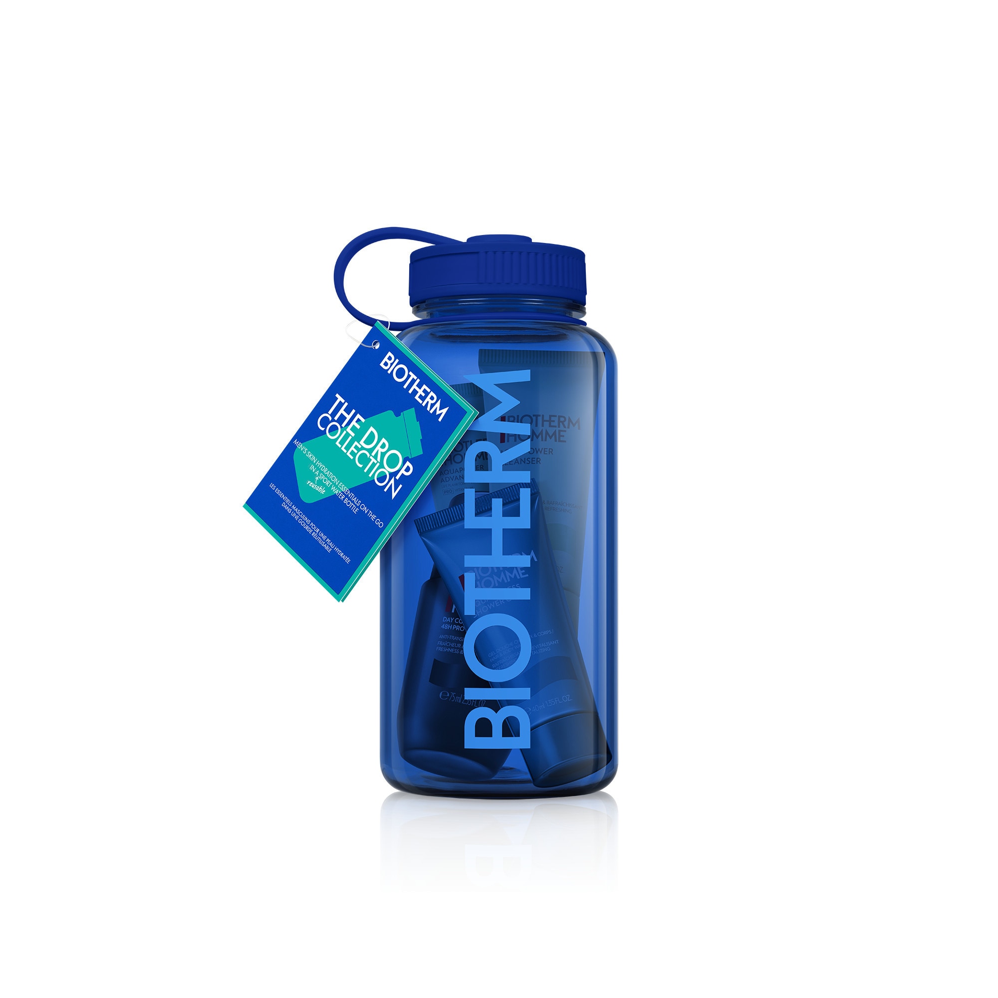  BIOTHERM LES ESSENTIELS Coffret homme - crème protection + gel douche + nettoyant + gel  Coffret homme - crème protection + gel douche + nettoyant + gel