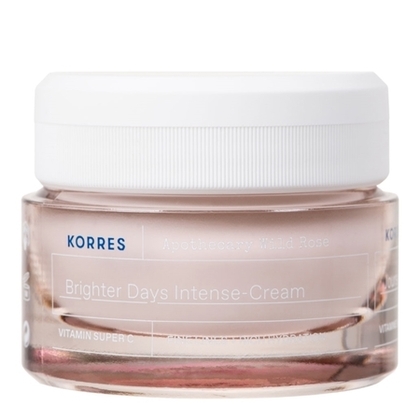 40ML KORRES ROSE SAUVAGE Crème hydratation intense & éclat vitamine c - peaux sèches  1 of 4 