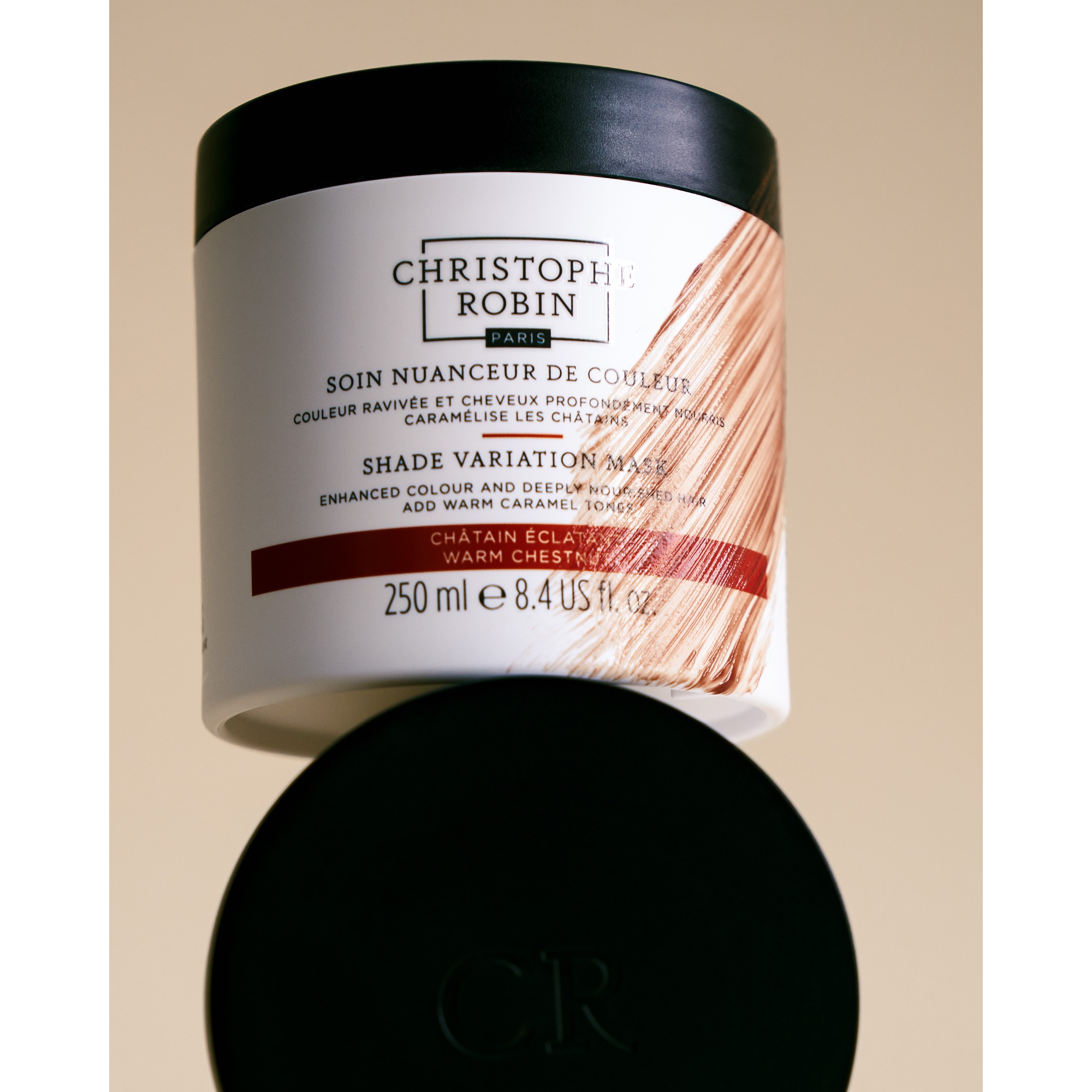 250mL CHRISTOPHE ROBIN SOIN NUANCEUR DE COULEUR Masque raviveur de couleur - châtain eclatant  2 of 3 Masque raviveur de couleur - châtain eclatant