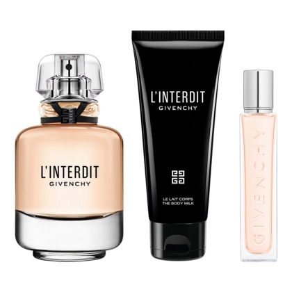  GIVENCHY L'INTERDIT Coffret - eau de parfum + lotion hydratante corps + vaporisateur de voyage  1 of 4 