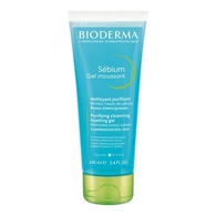 100ML BIODERMA SÉBIUM Gel moussant nettoyant purifiant pour peaux mixtes à grasses  1 of 2 