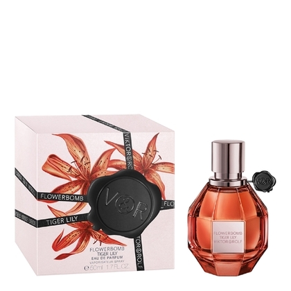 50ML Viktor & Rolf FLOWERBOMB TIGER LILY Eau de parfum florale ambrée pour elle  1 of 2 