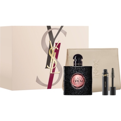  Yves Saint Laurent BLACK OPIUM Coffret - eau de parfum + mascara format voyage + trousse  1 of 1 Coffret - eau de parfum + mascara format voyage + trousse