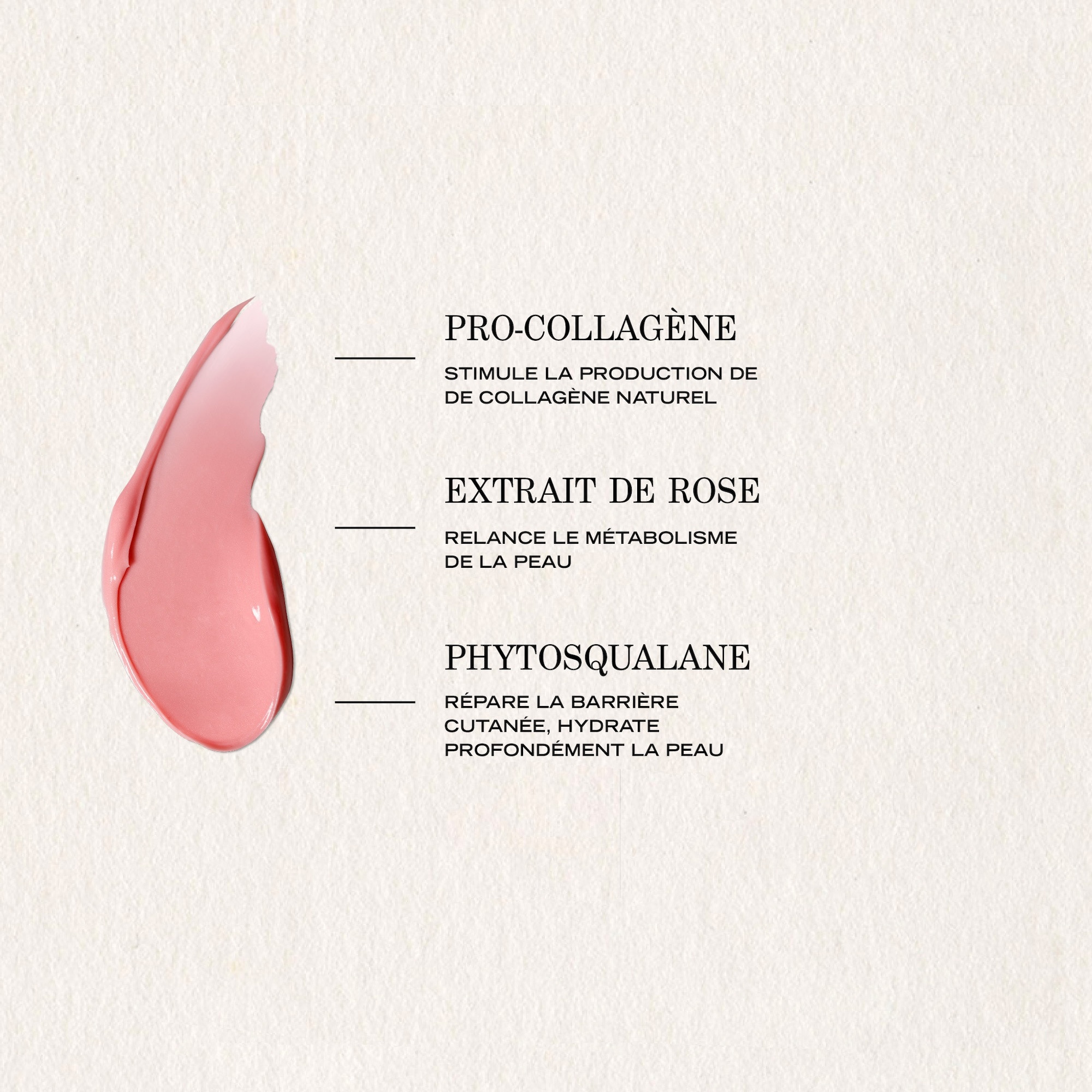 Crème rose liftante