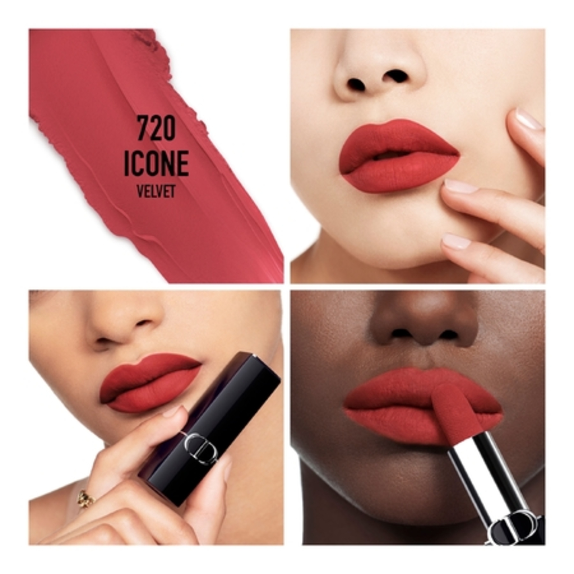 Rouge dior la recharge recharge de rouge à lèvres - 2 finis : velvet et satin