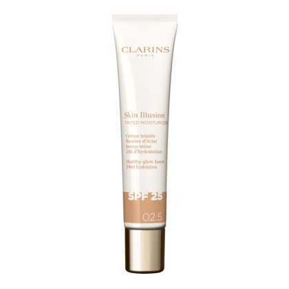 Clarins CREMES TEINTEES Skin illusion tinted moisturizer spf25 - crème teintée booster d'éclat 1 of 4