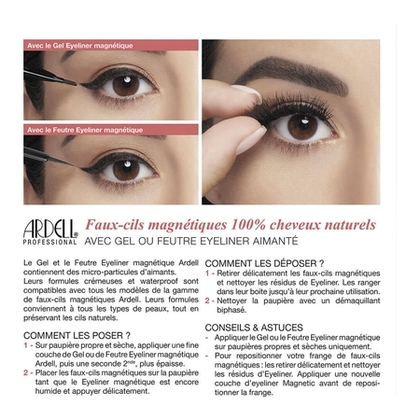  ARDELL MAGNETIC Faux cils 110 avec Gel Liner  1 of 4 