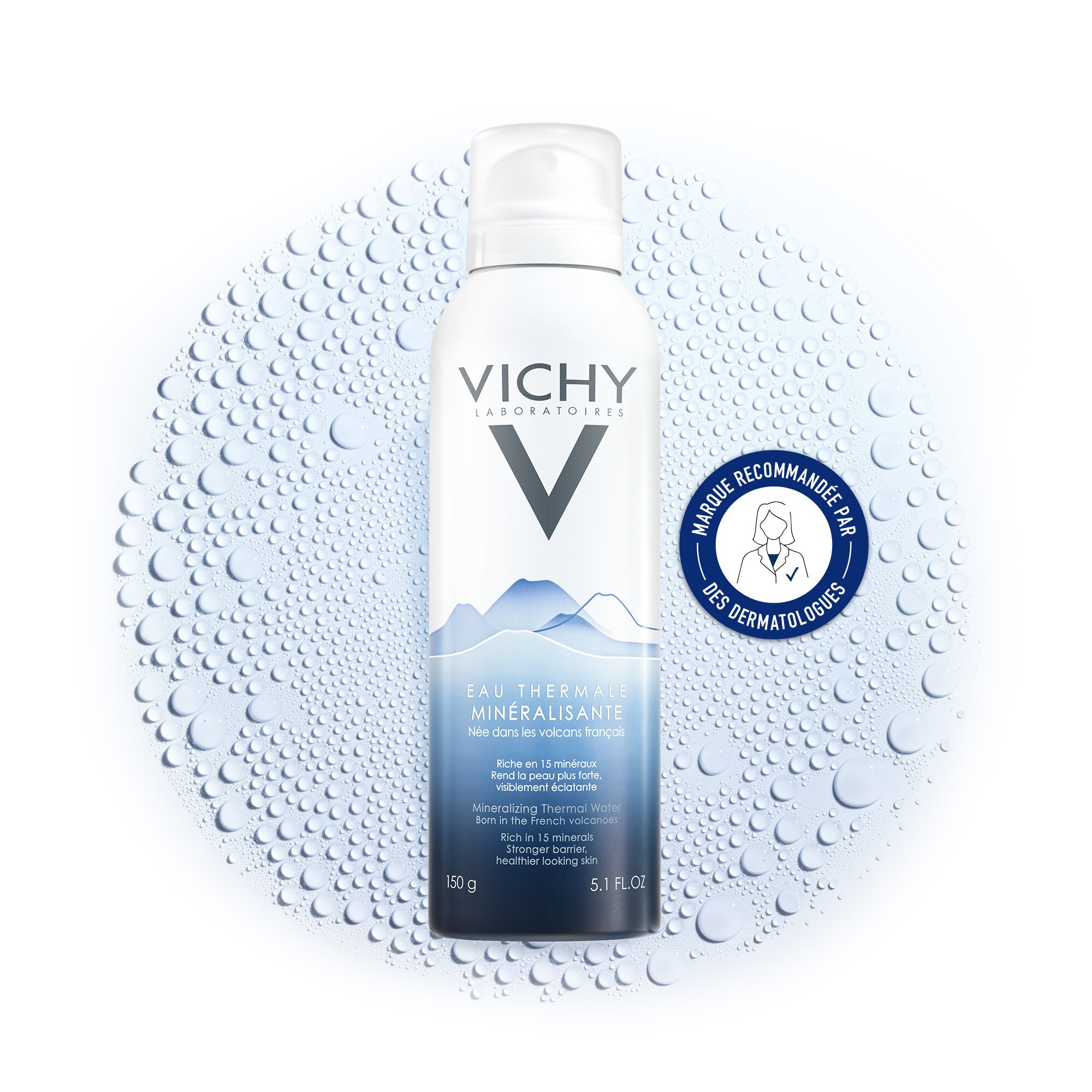 VICHY - Eau Thermale Mineralisante - Brume Apaisante Et Fortifiante Pour Le Visage Et Le Corps - 150g