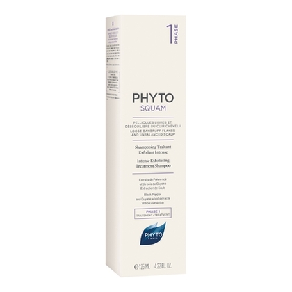 125ML Phyto PHYTOSQUAM Shampooing traitant antipelliculaire intensif  1 of 2 