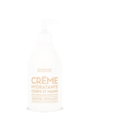 300ML LA COMPAGNIE DE PROVENCE EXTRA PUR Crème hydratante corps et mains agrumes pétillants  1 of 3 