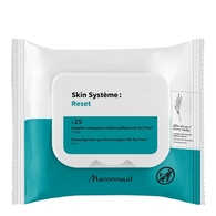 25ML MARIONNAUD SKIN SYSTÈME RESET Lingettes nettoyantes et démaquillantes au tea tree  1 of 2 