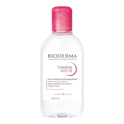 250ml BIODERMA CRÉALINE H2O TS Eau micellaire démaquillante - peaux très sèches  1 of 2 