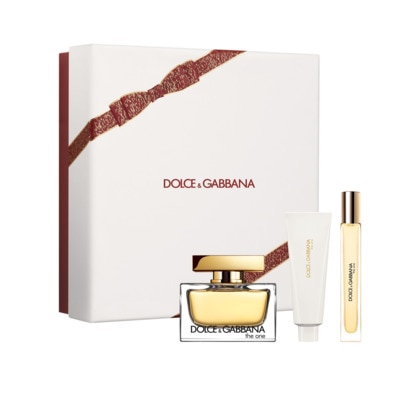 DOLCE&GABBANA THE ONE Coffret eau de parfum + lait pour le corps + vaporisateur voyage 1 of 1
