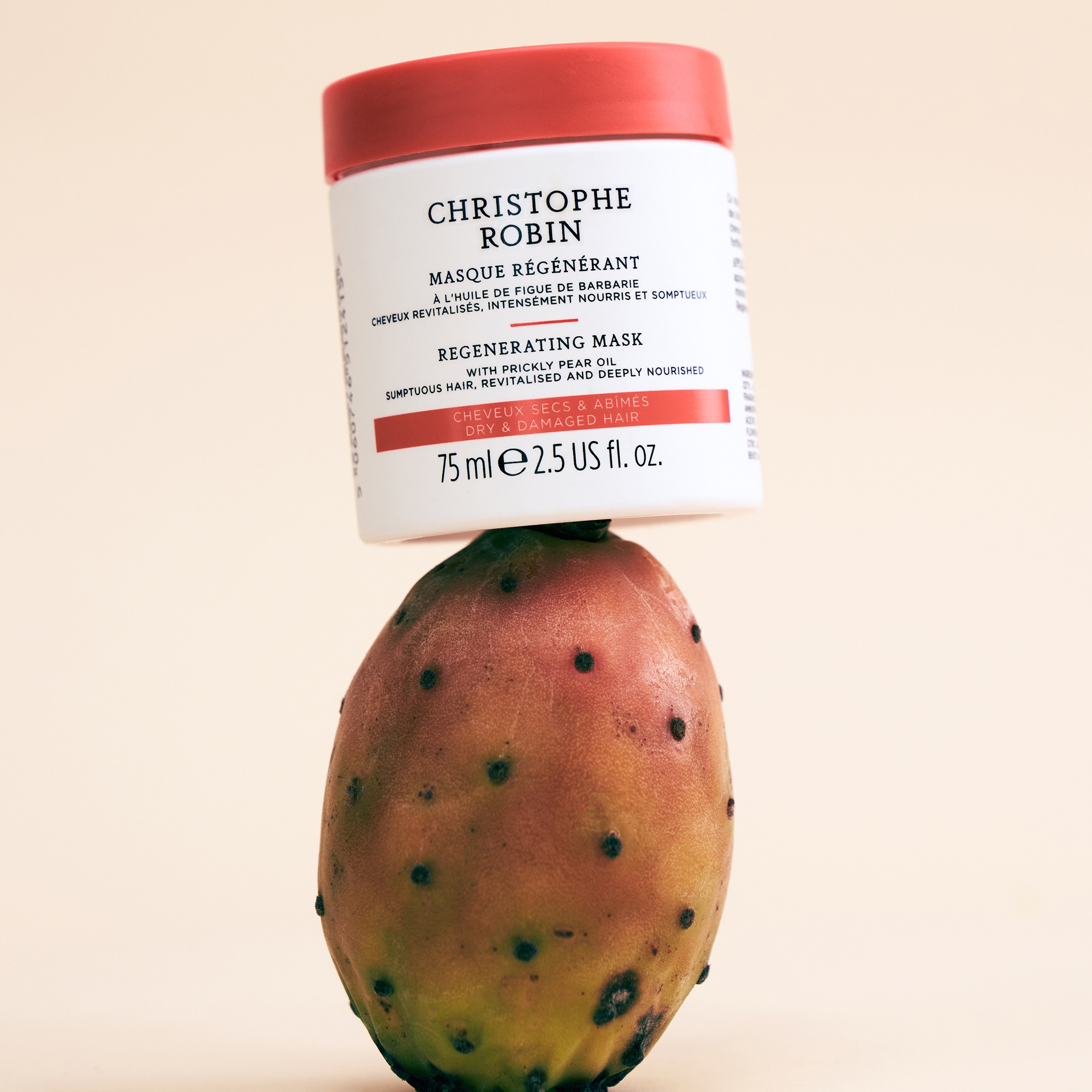 Masque régénérant à l'huile de figue de barbarie - cheveux secs & abimés