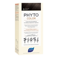  Phyto PHYTOCOLOR Coloration aux pigments végétaux sans ammoniaque 5 CHATAIN CLAIR <br/> COLORATION PERMANENTE  Kit de coloration  1 of 2 