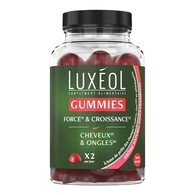 180G Luxeol GUMMIES Complément alimentaire cheveux et ongles - force & croissance  1 of 2 