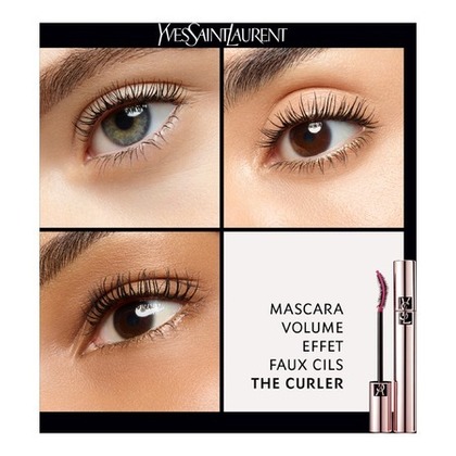  Yves Saint Laurent MASCARA VOLUME EFFET FAUX CILS THE CURLER Mascara Recourbe-cils, Volume et Longueur.  1 of 4 