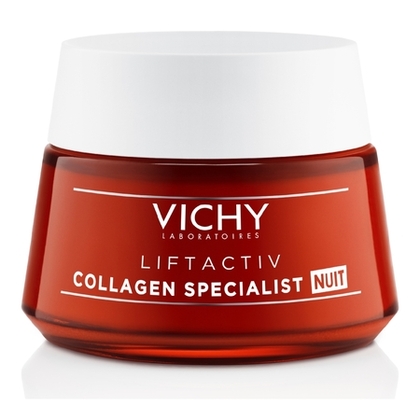 50mL VICHY LIFTACTIV Collagen specialist crème de nuit anti-rides et anti-taches à la Vitamine Cg  1 of 4 