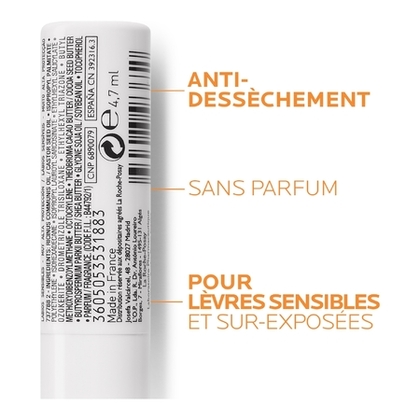 4.7G LA ROCHE POSAY ANTHELIOS XL Baume solaire lèvres en stick - SPF50+  1 of 4 