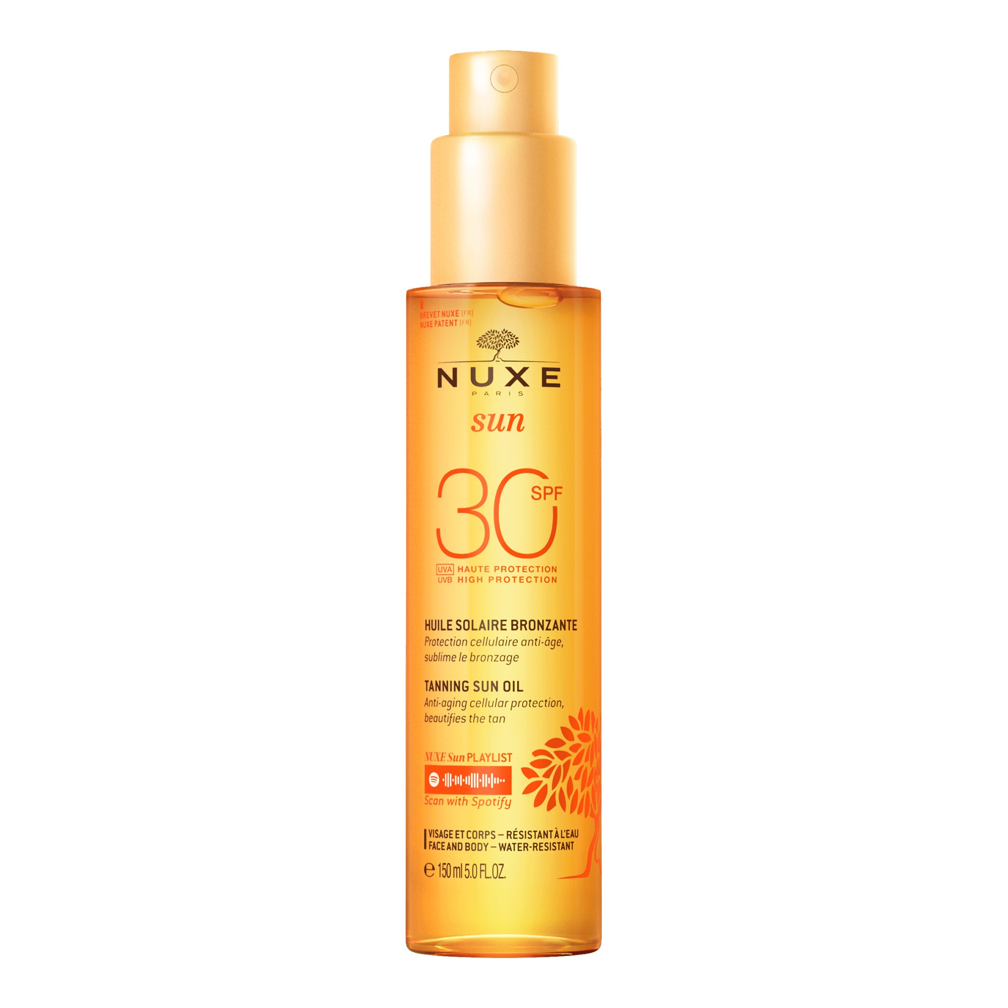 150ML Nuxe NUXE SUN Huile bronzante haute protection spf30 1 of 4