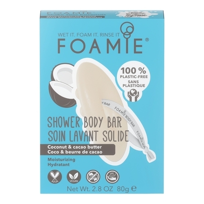 80G FOAMIE SHAKE YOUR COCONUTS Soin lavant solide pour le corps à l'huile de coco  1 of 4 