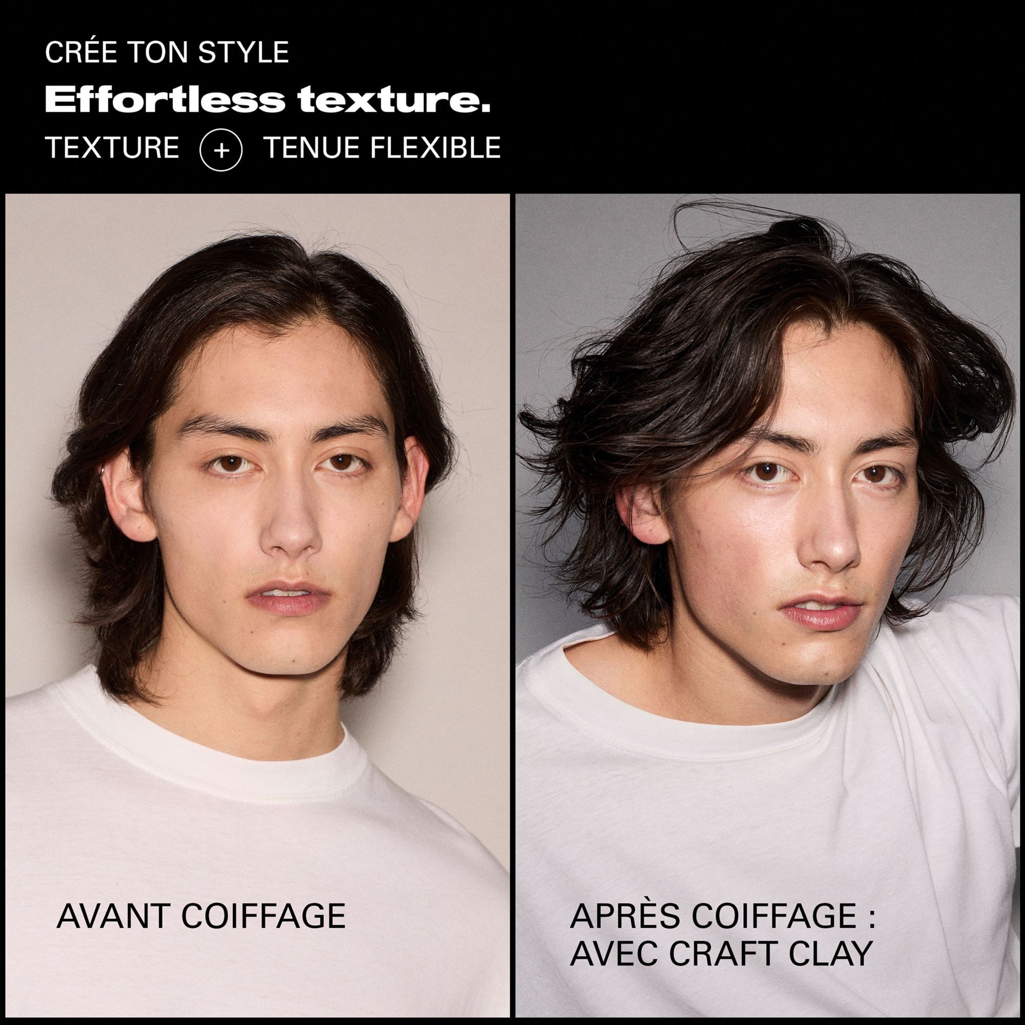 Argile coiffante texturisante et flexible