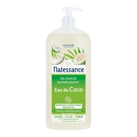 1L Natessance DOUCHE BIO Gel douche rafraîchissant Eau de Coco  1 of 2 