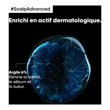 250ML L'ORÉAL PROFESSIONNEL SERIE EXPERT SCALP ADVANCED  Shampoing et masque 2-en-1 purifiant - Argile professionnelle  1 of 4 