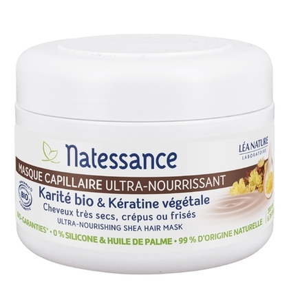 200ML Natessance KARITE BIO & KERATINE VEGETALE Masque capillaire ultra-nourissant  1 of 1 