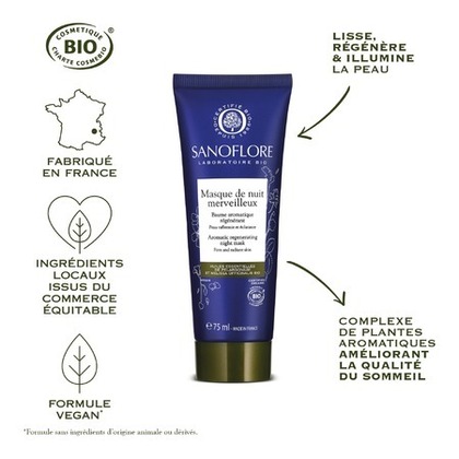 75ML SANOFLORE MERVEILLEUSE Masque de nuit régénérant  1 of 4 