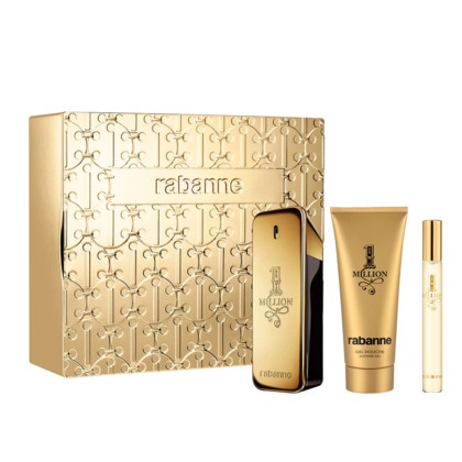  Rabanne 1 MILLION Coffret eau de toilette, gel douche et vaporisateur de voyage  1 of 4 